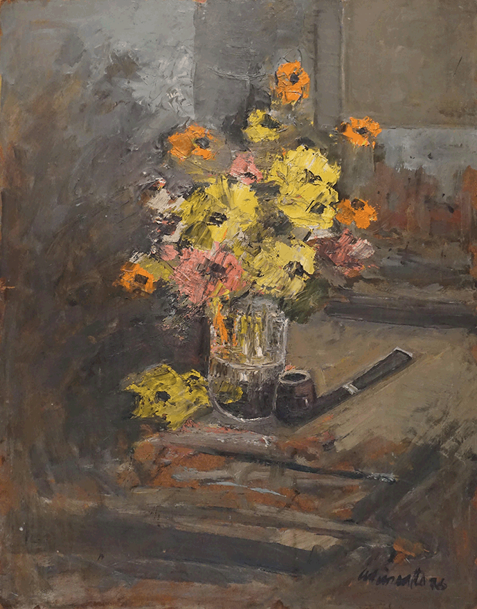 Pink orange and yellow